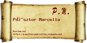 Pásztor Marcella névjegykártya