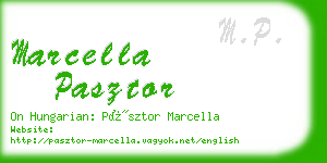 marcella pasztor business card